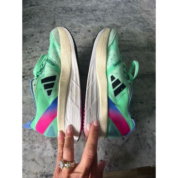 Adidas Adizero Boston Flexible Running Shoes Mint Green Size 9 - Picture 5 of 9